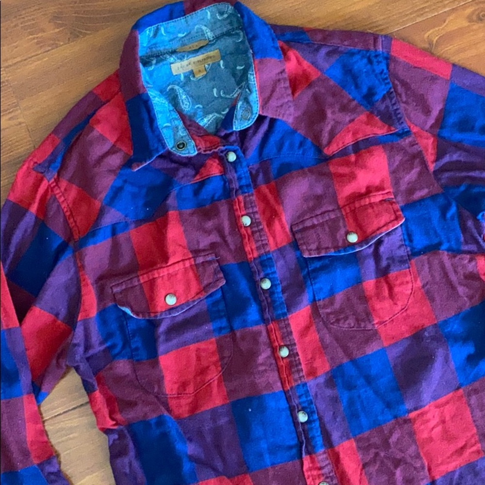 Plaid button up - Picture 2 of 2